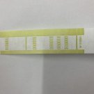 Currency Straps-Self Sealing Money Bands, $10,000 Mustard, 500 pack, by NF Strin