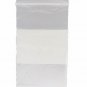 Ziptop 3x5 White Block Re-closeable Poly Bags, 2 mil 25 pack