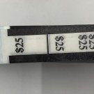 Currency Straps - Self Sealing Money Bands, $25 Black, 500 pack