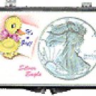 ASE It's A Girl - Duck 2X3 Coin Snap Lock Holders, 3 Pack