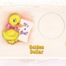 Sacagawea It's A Girl - Duck 2X3, Snap Lock Coin Holder, 3 pack