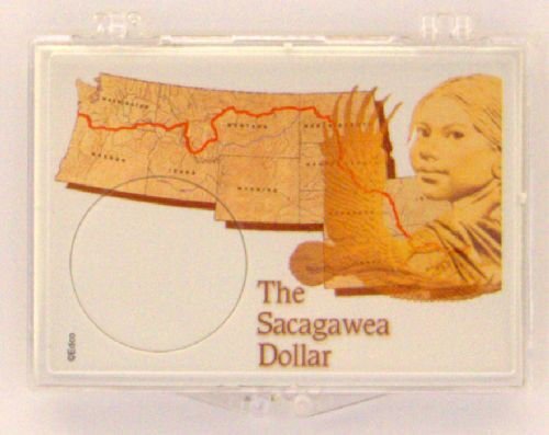 Sacagawea - Map, 2X3 Snap Lock Coin Holders, 3 pack