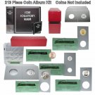 BCW 3 Inch Coin Album Kit, 10 Pages, 200 Flips and 2 Boxes