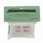 Ziptop 2x3 White Block Re-closeable Poly Bags, 2 mil 100 pack