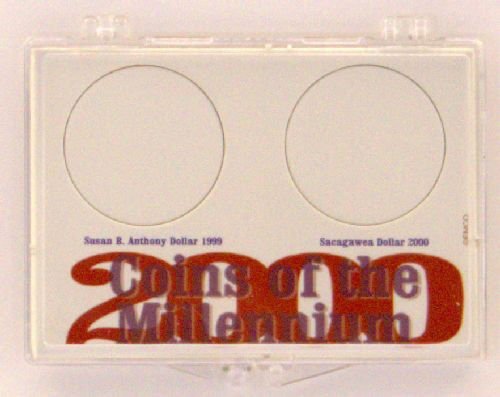 2000 SBA/Sac - Millennium, 2X3 Snap Lock Coin Holders, 3 pack