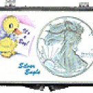 ASE 2x3 Snap Lock Coin Holder Display, It's A Boy-Duck, 3 Pack