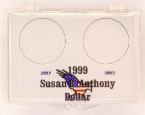 1999 SBA Dollar P & D, 2X3 Snap Lock Coin Holders, 3 pack