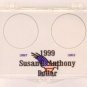1999 SBA Dollar P & D, 2X3 Snap Lock Coin Holders, 3 pack