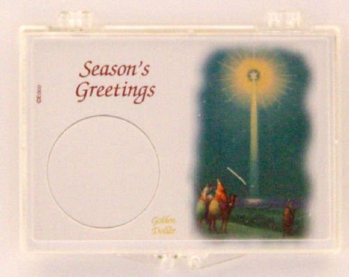 Small Dollar - Christmas Star 2X3 Snap Lock Coin Holder, 3 pack