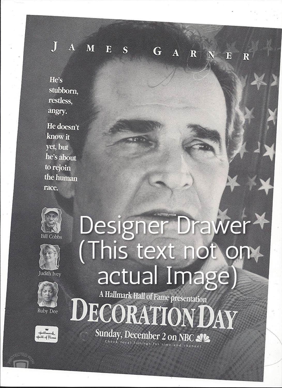 Magazine Paper Print Ad For Decoration Day Movie With James Garner