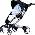 4moms Origami Power Folding Stroller - Silver
