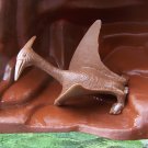 Multiple Plastics Corporation (MPC) 1960s Prehistoric Reptile (or post-60s recast) Pteranodon, Brown