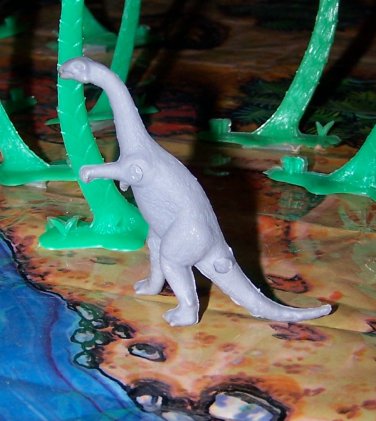 Multiple Plastics Corporation (MPC) Post-1970s Recast Plateosaurus Gray;  Dinosaur