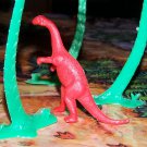 Multiple Plastics Corporation (MPC) 1960s Plateosaurus Red;  Dinosaur