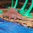 Multiple Plastics Corporation (MPC) Post-1970s Recast Dimetrodon Brown; Prehistoric Reptile