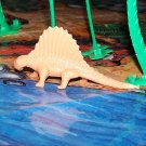 Multiple Plastics Corporation (MPC) Post-1970s Recast Dimetrodon Light Tan; Prehistoric Reptile