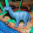 Multiple Plastics Corporation (MPC) 1960s Prehistoric Mammal Macrauchenia, Blueish Gray