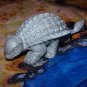 Marx 1950s-1964 Ankylosaurus Type I Dinosaur, Pebbly Belly, Medium Gray
