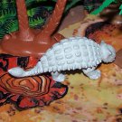 Marx Dinosaur 1961-1964 Ankylosaurus Type II, Segmented Belly, Light Gray