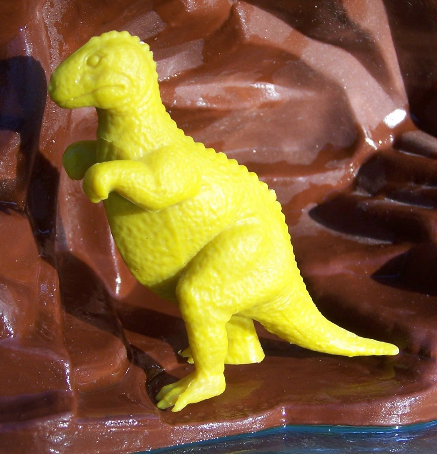 Marx 1970s Allosaurus Type II Dinosaur, Yellow