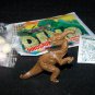 SCARCE 1988 Topps Plastic Dinosaur Parasaurolophus, Brown, Wrapper, ID Sheet, Candy Eggs (2-9-19)