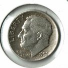 U.S. 1952 Roosevelt Dime, Circulated, 90% Silver (4-1-19)