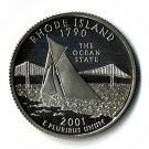 U.S. 2001-S Proof Rhode Island State Washington Quarter  (3-4-19)