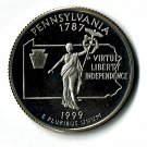 U.S. 1999-S Proof Pennsylvania State Washington Quarter  (3-4-19)