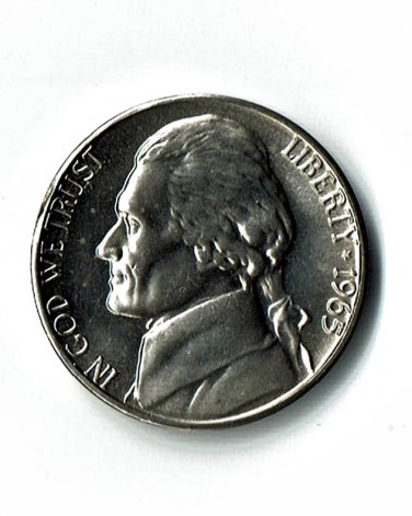 U.S. 1965 Special Mint Set Jefferson Nickel (3-29-19)