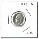 U.S. 1950-D Roosevelt Dime, Circulated, 90% Silver (4-1-19)