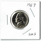 U.S. 1967 Jefferson Nickel, From Special Mint Set, Uncirculated (3-29-19)