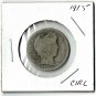 U.S. 1915 Barber Quarter, Circulated, 90% Silver (3-4-19)