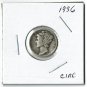 U.S. 1936 Mercury Dime, Circulated, 90% Silver  (4-1-19)
