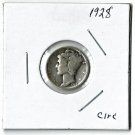 U.S. 1928 Mercury Dime, Circulated, 90% Silver  (4-1-19)