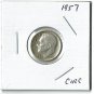 U.S. 1957 Roosevelt Dime, Circulated, 90% Silver  (4-1-19)