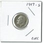 U.S. 1947-S Roosevelt Dime, Circulated, 90% Silver (4-1-19)