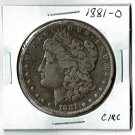 U.S. 1881-O Morgan Dollar, Circulated, 90% Silver (3-5-19)