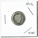 U.S. 1912 Barber Liberty Head Dime, Circulated, 90% Silver (4-1-19)
