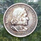 U.S. 1893 Columbian Exposition (aka Chicago World's Fair) Half Dollar, 90% Silver (3-5-19)