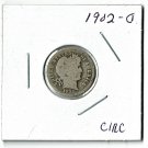 U.S. 1902-O Barber Liberty Head Dime, Circulated, 90% Silver (4-1-19)