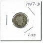U.S. 1907-D Barber Liberty Head Dime, Circulated, 90% Silver (4-1-19)
