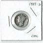 U.S. 1924-D Mercury Dime, Circulated, 90% Silver (11-1-19)
