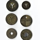 New York Transit Subway: Complete 6-pc. Type Set 1953-2003 (11-8-19) TT-001