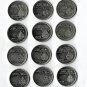 Aruba 10 Cents, 12 pcs.  All  Different (11-10-19)