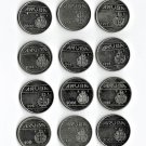 Aruba 25 Cents, 12 pcs. All Different (11-10-19)