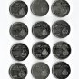 Aruba 25 Cents, 12 pcs. All Different (11-10-19)