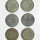 $1 Casino Tokens, 6 Different. NY NY, Colusa, Sho Ka W,h, Etc. (11-10-19) CT001