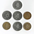Antilles 1 Guldens 1970s, '80s, '90s, 7 pcs. All Different (11-15-19)
