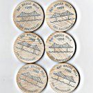 Six 1999 (Chesapeake) Bay Bridge Walk 25th Anniversary 'Wooden Nickels' (11-15-19)