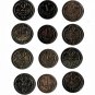 Austria, Early 1900s, 1 & 2 Heller, 12 pcs. All Different (11-20-19)